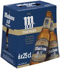 Cerveza sin alcohol Mahou 00 Tostada pack 6 botellas 25cl
