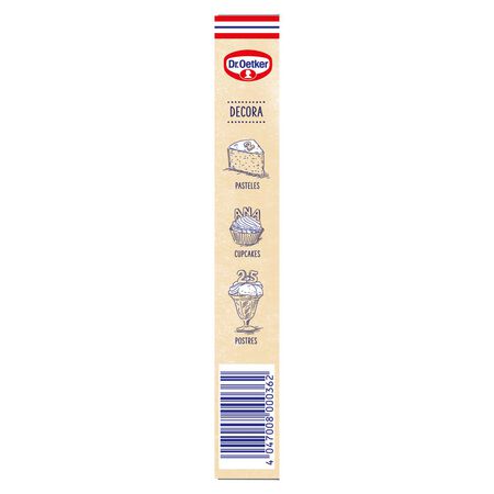 Letras y números para repostería Dr Oetker 60g chocolate