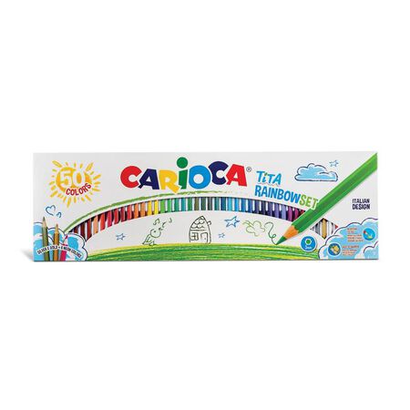 Lápiz Colores Carioca Tita 50U Rainbow Set