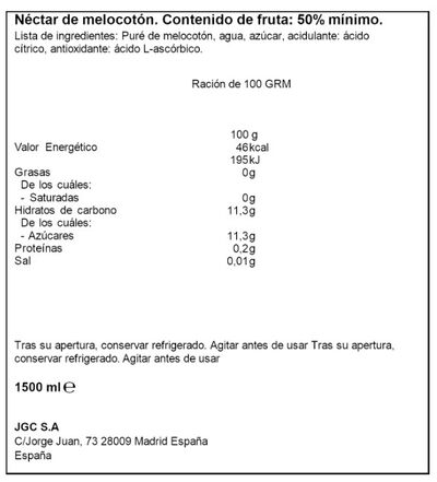 N&eacute;ctar de melocot&oacute;n Don Simon 1,5l
