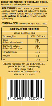 Snack maíz tortilla chips tex mex Alipende 150g