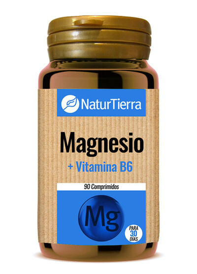 Magnesio+vitamina Naturtierra 90 c&aacute;psulas