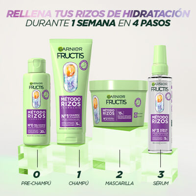 Mascarilla capilar Fructis Garnier 400ml n&ordm;2 m&eacute;todo rizos