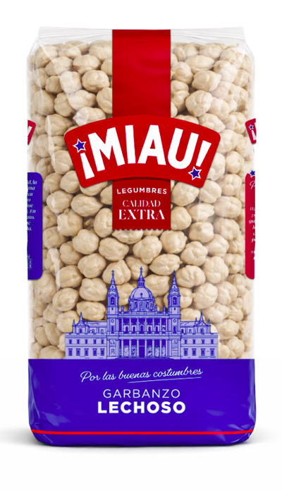 Garbanzos lechosos calidad extra Miau 1k
