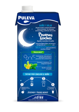 Bebida láctea sin lactosa Puleva 1l buenas noches