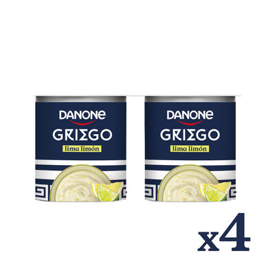 Yogur estilo griego Danone pack 4 lima limón