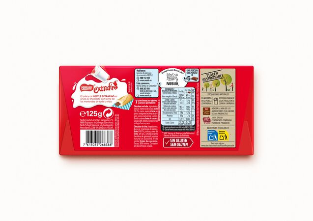 Chocolate con leche sin gluten Nestlé 125g