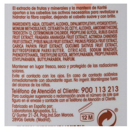 Crema suavizante Bodyplus 1l frutas