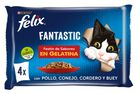 Alimento para gati fantastic F&eacute;lix P4 Carnes