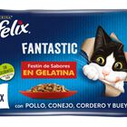 Alimento para gati fantastic F&eacute;lix P4 Carnes