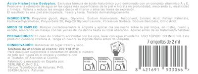 Ampollas de ácido hialurónico Bodyplus