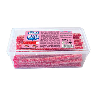Golosina regaliz con pica pica sabor fresa Vidal 290g