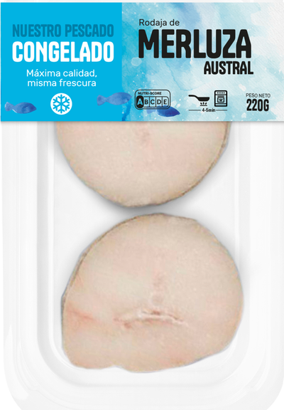 Rodaja merluza austral 220g