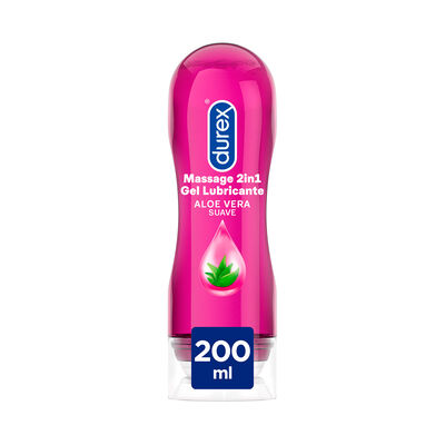Gel lubricante Durex 200ml massage con aloe vera