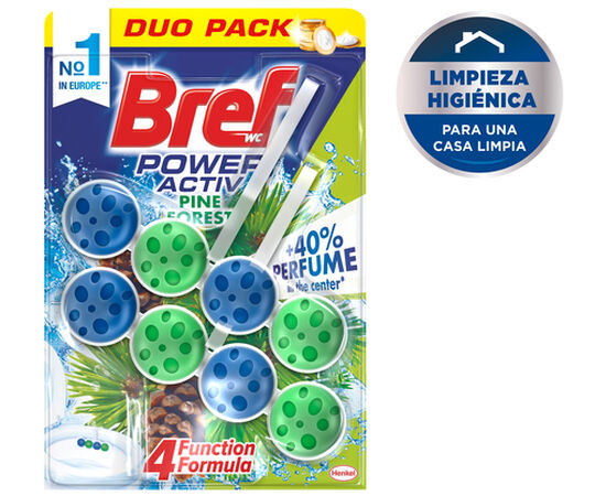 Limpiador Bref WC colgador 2 uds poder activ pine forest