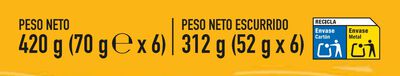 Atún claro Alipende pack 6 en aceite girasol