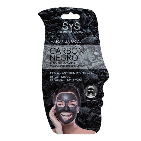 Mascarilla facial Sys carbón negro anti puntos negros