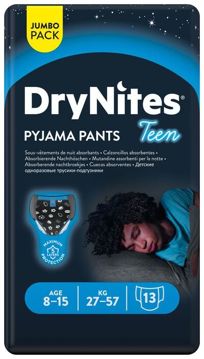 Pants calzoncillo Huggies Drynites Teen Boys 27-57kg 13 uds