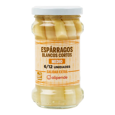 Espárragos blancos extra cortos sin gluten Alipende 110g