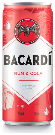Bebida combinada preparada Bacardí con cola 25cl