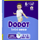 Pa&ntilde;al dodot talla 6 paquete de 48 unidades