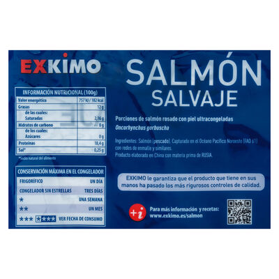 Salm&oacute;n salvaje Exkimo ideal horno 450g