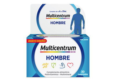Complemento alimenticio para hombre multivitamínico Multicentrum 30 cápsulas