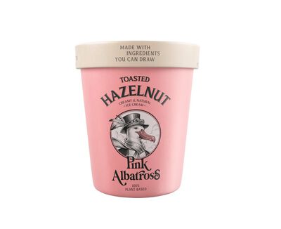 Helado de avellana tostada Pink Albatross 480ml