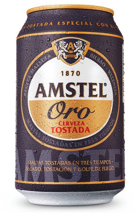 Cerveza tostada Amstel Oro lata 33cl