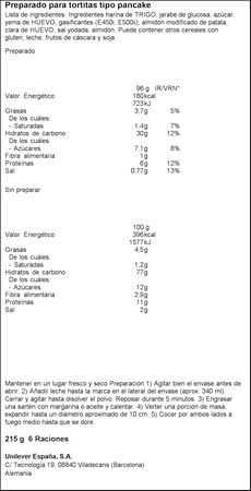Preparador para crepes y tortitas Maizena Shaker 215g añadir y agitar