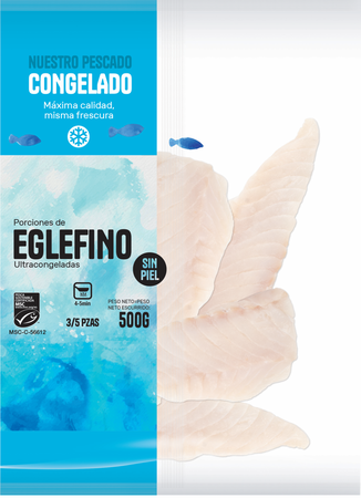 Eglefino en porciones sin piel 500g