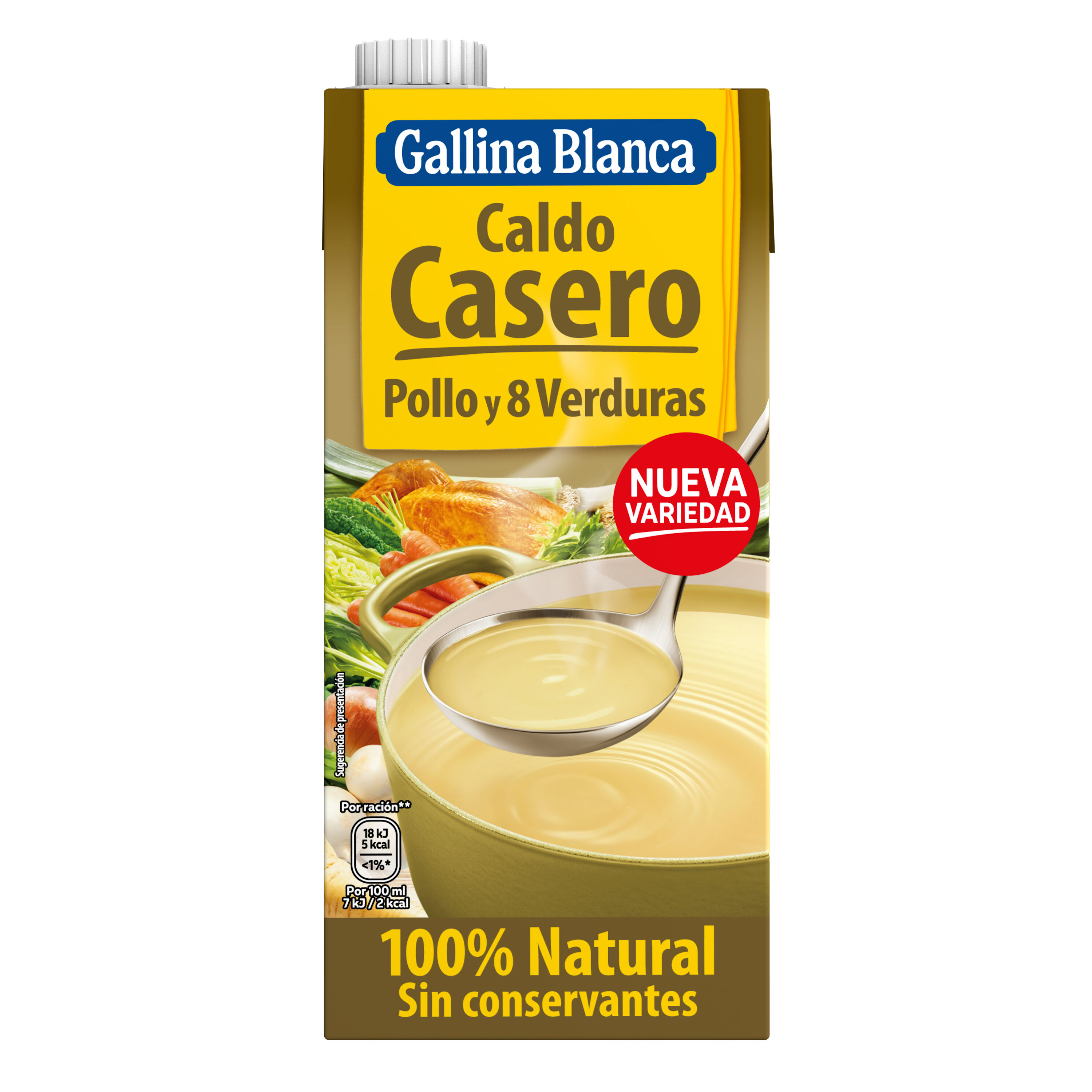 Caldo casero de pollo y verdura Gallina Blanca 1l