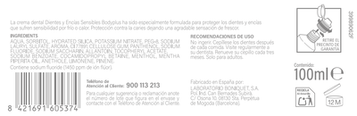 Crema dental Bodyplus 100ml sensibles