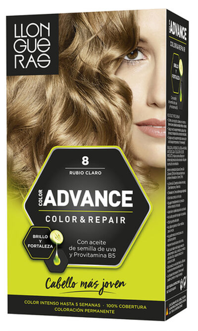 Tinte de cabello Llongueras Color Advance nº 8 rubio claro