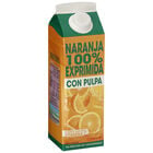 Zumo de naranja 100% exprimida con pulpa Alipende 1L