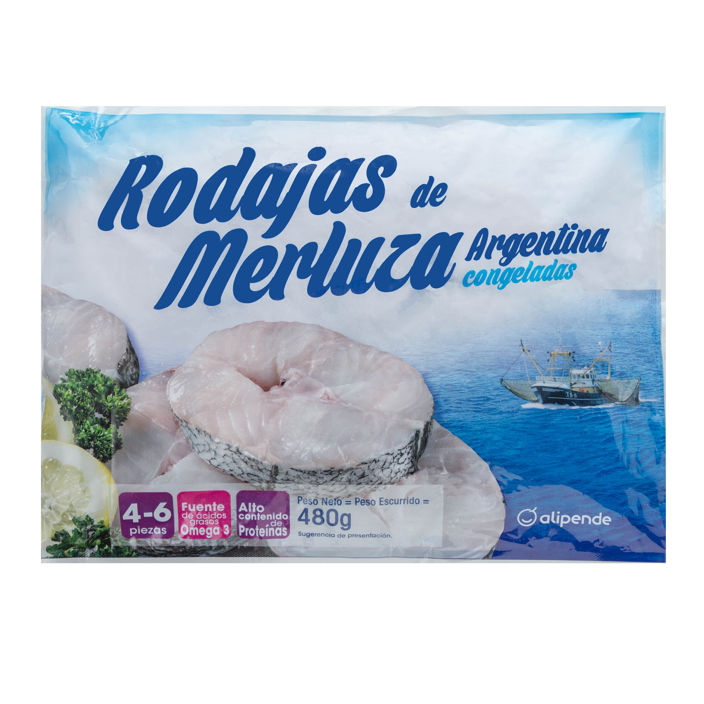 Rodajas merluza Alipende 480g
