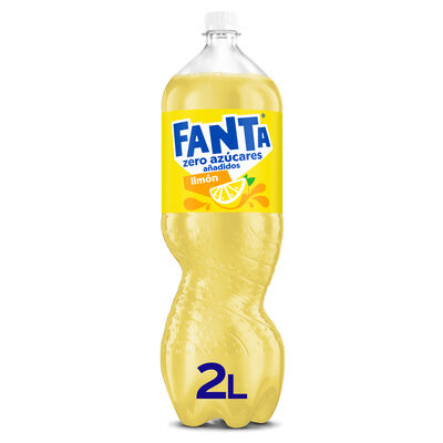 Refresco lim&oacute;n Fanta botella 2l zero