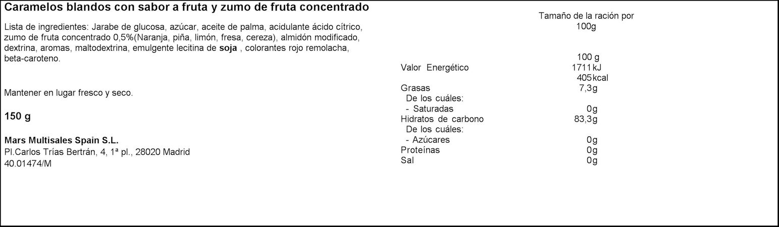 Caramelos Sugus 150g