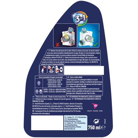 Antical en gel Calgon 750ml contra cal suciedad y malos olores