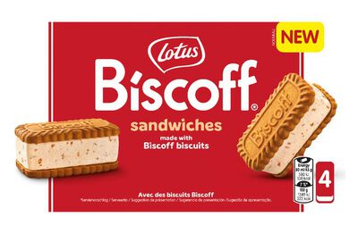 Helado sandwich Lotus 4u Biscoff