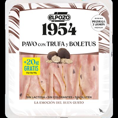 Pavo con trufa y boletus ElPozo 120g+20gr