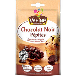 Pepitas de chocolate negro 50% cacao Vahine 100 g