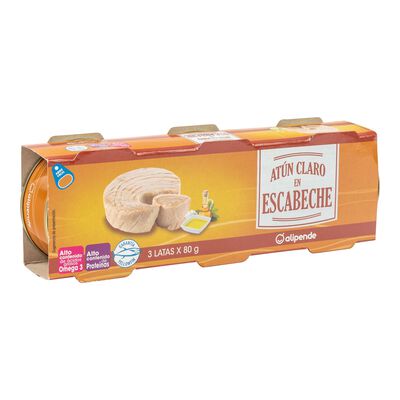 Atún claro Alipende pack 3 en escabeche