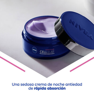 Crema Facial Antiedad Intesiva Noche Nivea 50Ml Cellular Ácido Hialurónico & Ácido Fólico