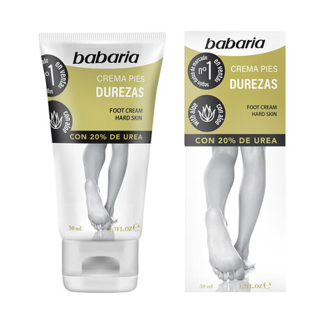 Crema de pies Babaria 50ml antidurezas con 20% de urea y aloe vera