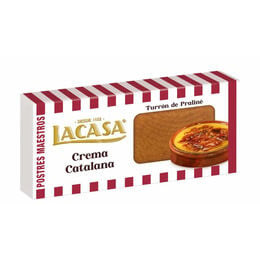 Turrón de praliné crema catalana Lacasa 200g