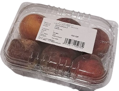 Melocot&oacute;n rojo bandeja 750g