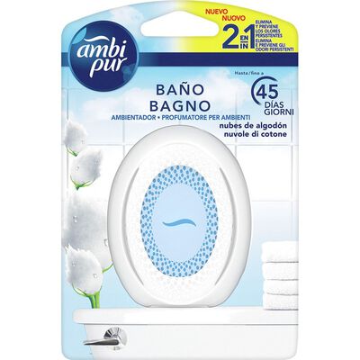 Ambientador ba&ntilde;o Ambipur 7,5ml nubes de algod&oacute;n