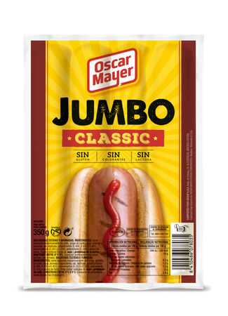 Salchichas tipo jumbo classic Oscar Mayer 350g pack 4 uds