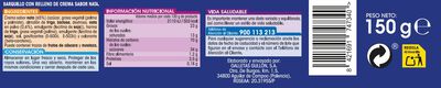 Barquillo relleno de crema sabor nata Alipende  150g 